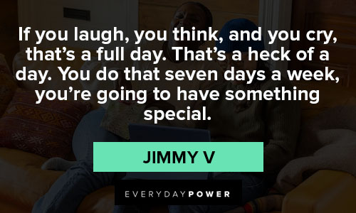 Jimmy V quotes about finding happiness