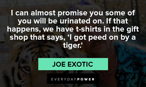 joe exotic quotes about tiger