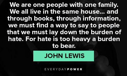 John Lewis quotes on inequality, equality and segregation