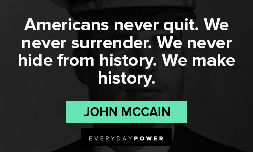 John McCain quotes on history