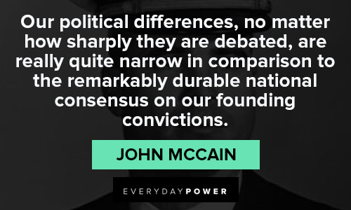 John McCain quotes on political