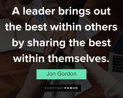 Jon Gordon quotes about leadership