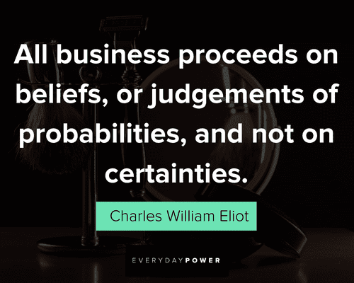 judgmental quotes about all business proceeds on beliefs