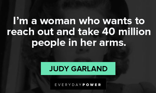 Judy Garland quotes on woman