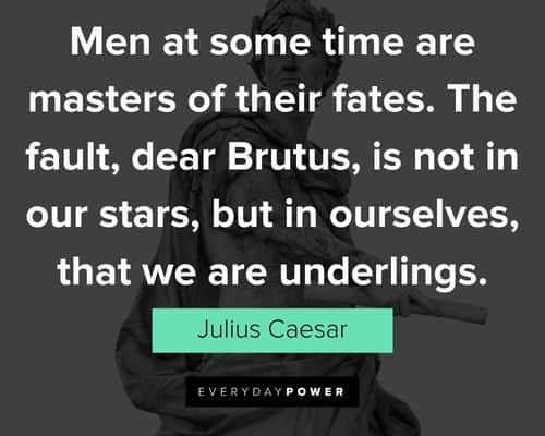 julius caesar quotes fault in our stars