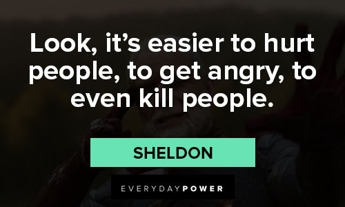 Jupiter’s Legacy quotes of look, it’s easier to hurt people, to get angry, to even kill people