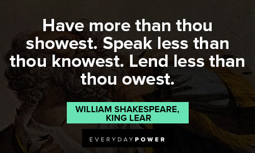 King Lear quotes about power 