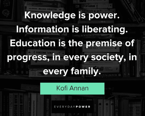 education is power quote