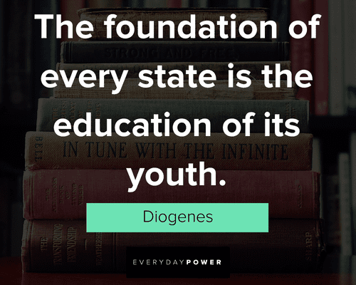 knowledge quotes about the foundation of every state is the education of its youth