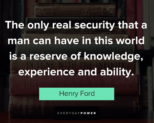 knowledge quotes about real security