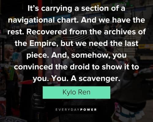 Kylo Ren quotes about navigational chart