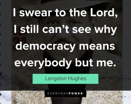 Langston Hughes quotes about democracy