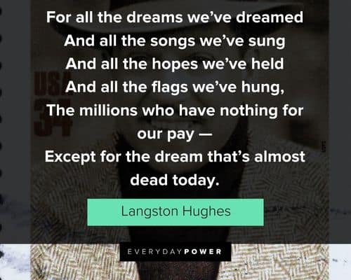 Wise Langston Hughes quotes