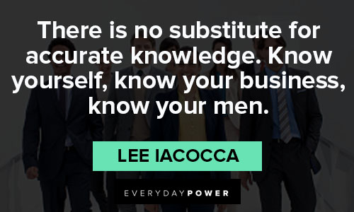Lee Iacocca quotes about business