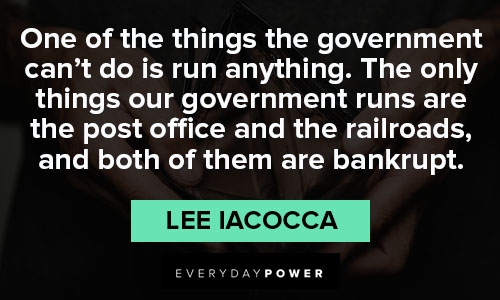 Lee Iacocca quotes about bankrupt