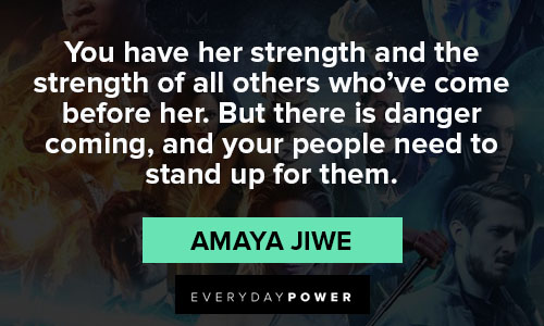 Legends of Tomorrow quotes from Amaya Jiwe