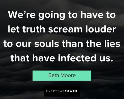 lies quotes from Beth Moore