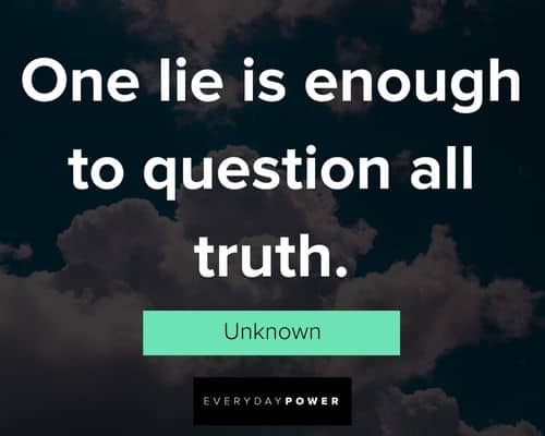 unique lies quotes