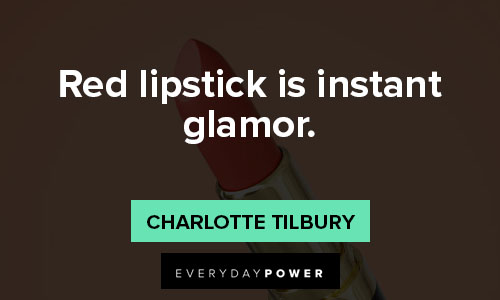 lipstick quotes on red lipstick is instant glamor