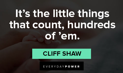 little things quotes from Cliff Shaw