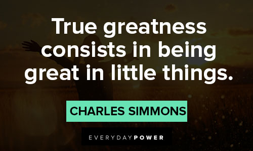 little things quotes on true greatness consists in being great in little things