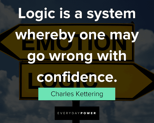 logic quotes about logic is a system whereby one may go wrong with confidence