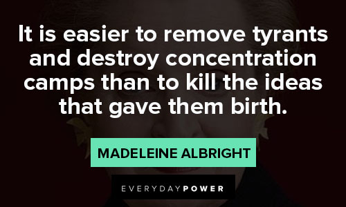 madeleine albright quotes about birth