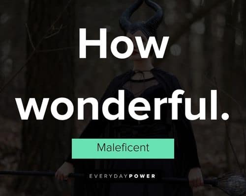 Maleficent quotes about how wonderful