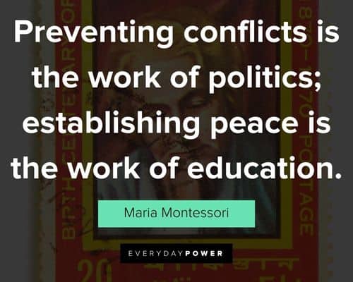 Maria Montessori quotes about education 