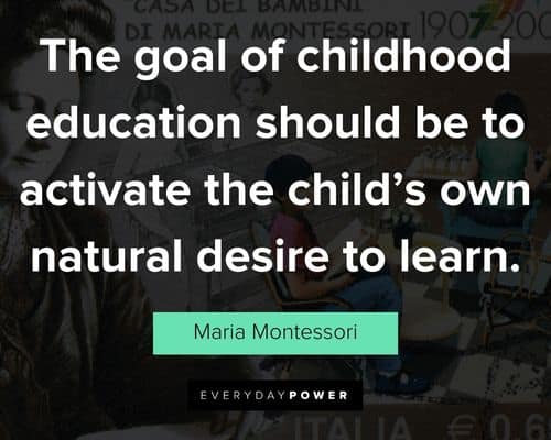 Maria Montessori quotes about teaching