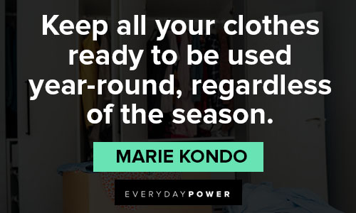 Wise Marie Kondo quotes