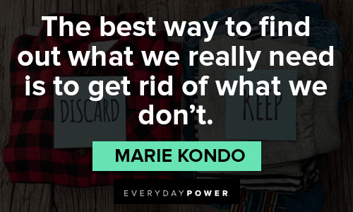 Short Marie Kondo quotes