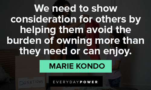 Marie Kondo quotes on enjoy