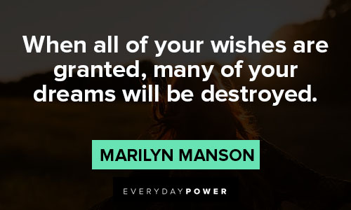 marilyn manson quotes about dream