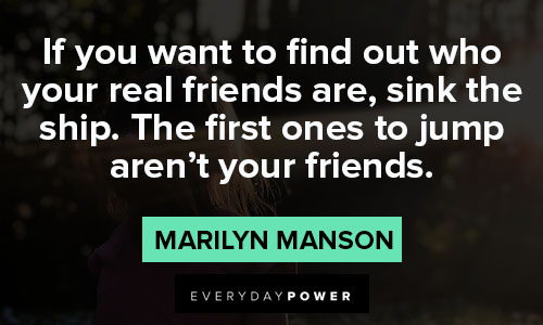 marilyn manson quotes on friend