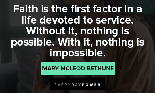 Mary McLeod Bethune quotes about life 