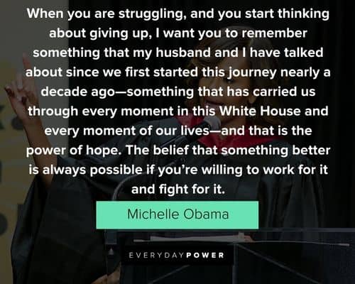 michelle obama quotes success