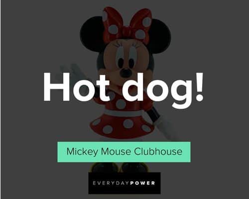 Mickey Mouse quotes about hot dog