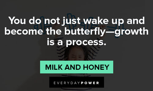 Milk and Honey quotes for butterfly