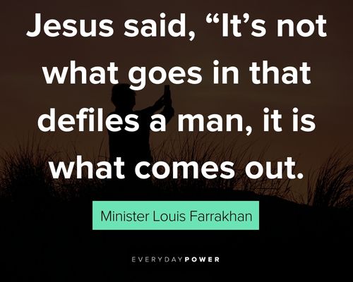 Minister Louis Farrakhan quotes about Jesus