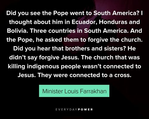 Random Minister Louis Farrakhan quotes
