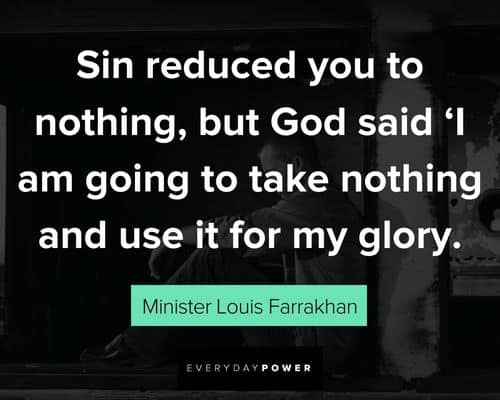 Minister Louis Farrakhan quotes for life