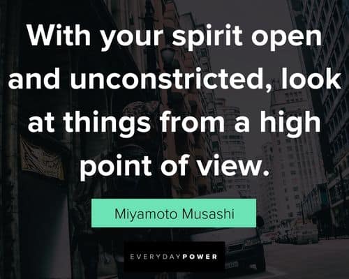 Miyamoto Musashi quotes about spirit
