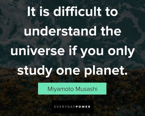 Miyamoto Musashi quotes on planet