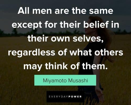Miyamoto Musashi quotes about men