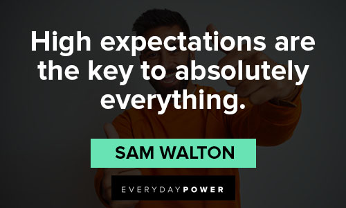 motivational quotes on high expectations are the key to absolutely everything