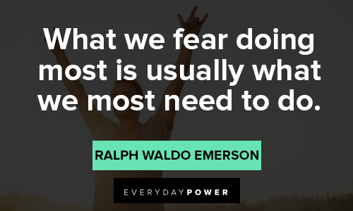 motivational quotes on what we fear doing most is usually what we most need to do