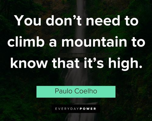 positive mountain quotes