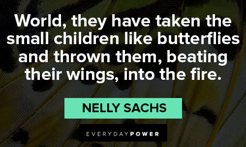nelly sachs quotes that small children like butterflies