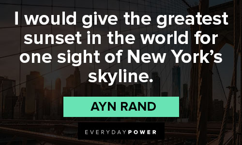 New York quotes about skyline